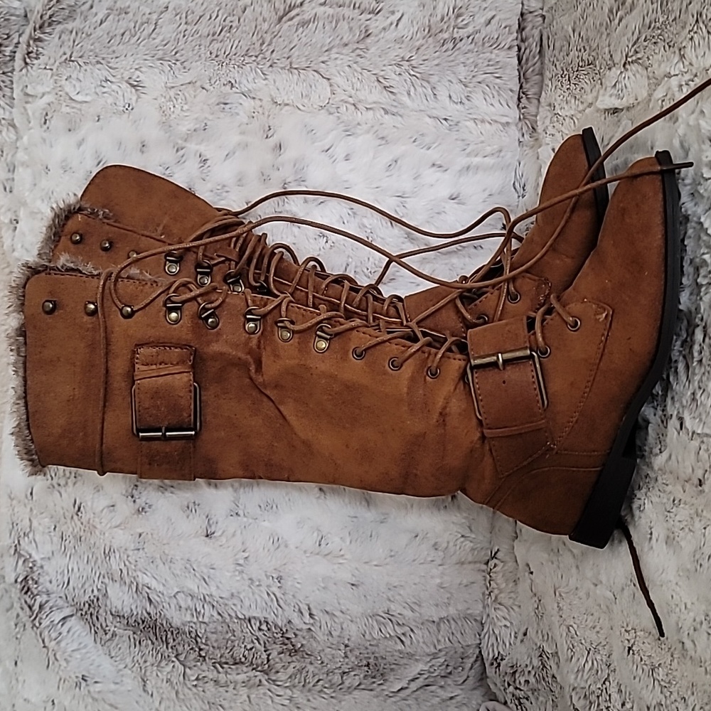 Lace-up boots from JustFab